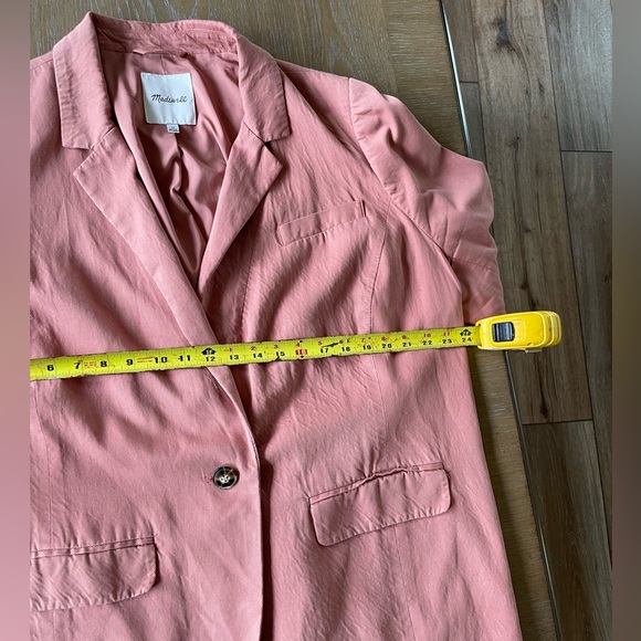 Madewell Larsen Oversized Blazer Jacket, Rose Colored. Woman’s Size 2X - Picture 10 of 12
